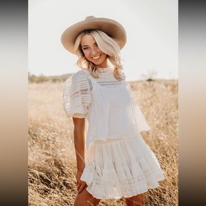 Aritzia Sunday best embroidered set